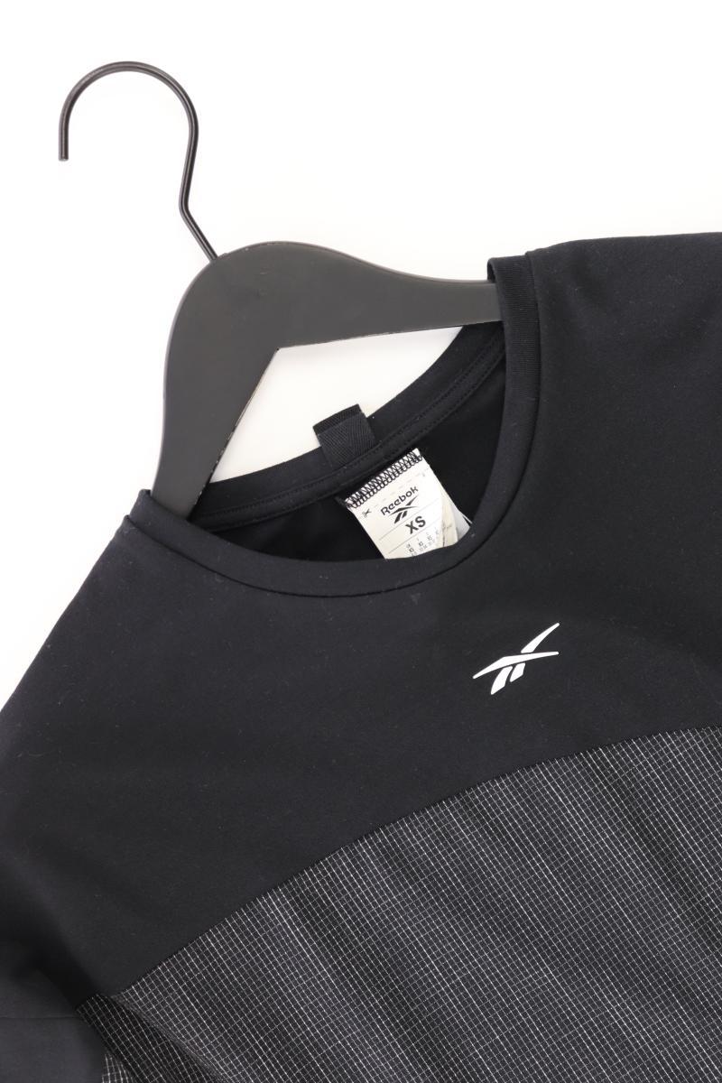Reebok Sportshirt für Herren Gr. XS Kurzarm schwarz aus Polyester