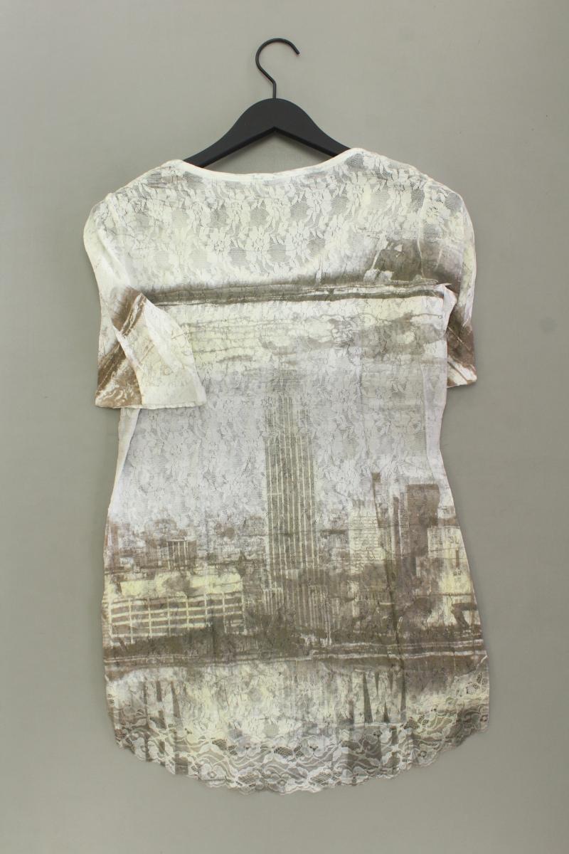 Liberty Shirt mit Spitze Gr. M Kurzarm creme aus Polyester