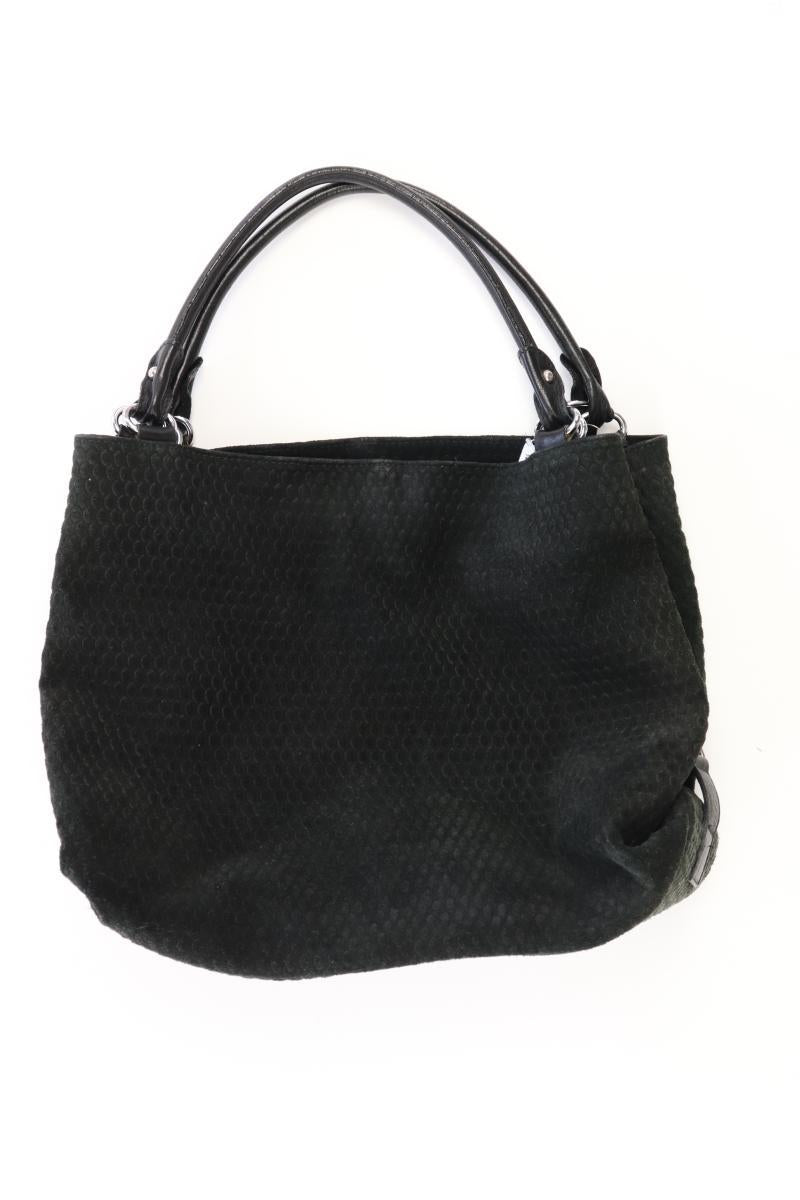 Henkeltasche schwarz aus Leder