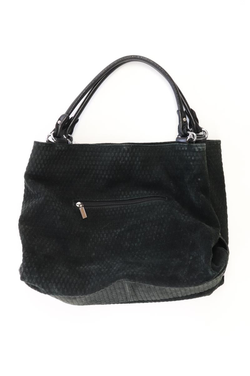 Henkeltasche schwarz aus Leder