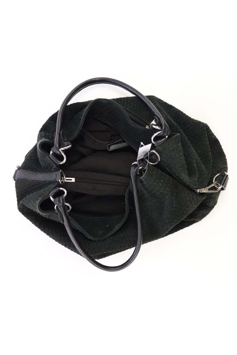 Henkeltasche schwarz aus Leder