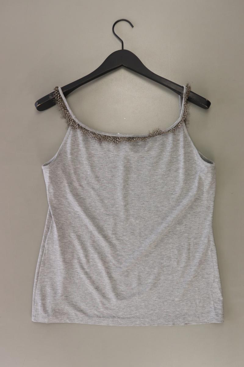 Marc Cain Spaghetti-Top Gr. 42 grau aus Viskose