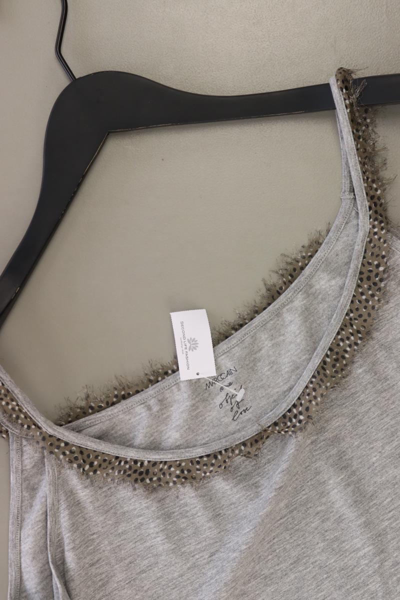 Marc Cain Spaghetti-Top Gr. 42 grau aus Viskose