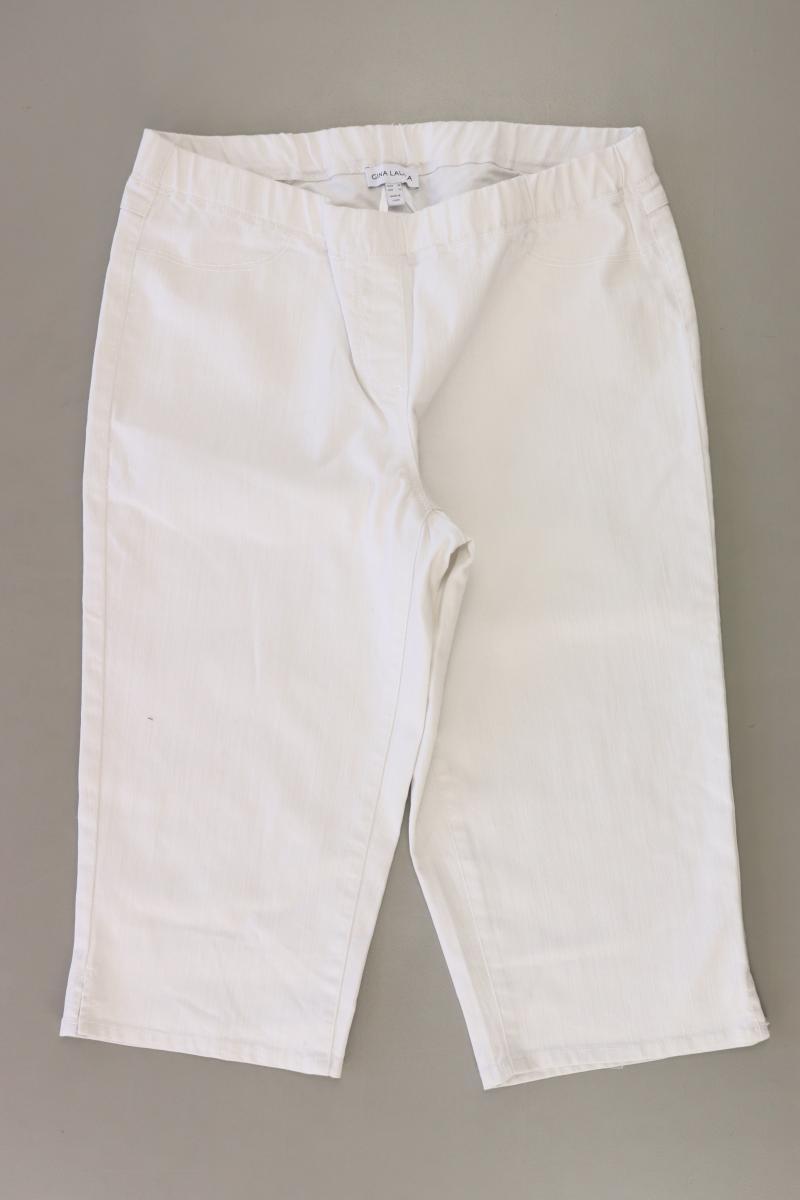 Gina Laura 3/4 Hose Gr. 42 weiß aus Baumwolle