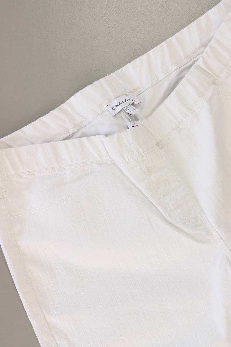 Gina Laura 3/4 Hose Gr. 42 weiß aus Baumwolle
