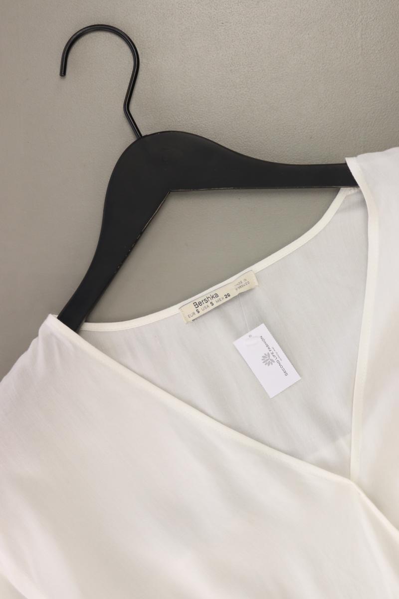 Bershka Langarmbluse Gr. S weiß