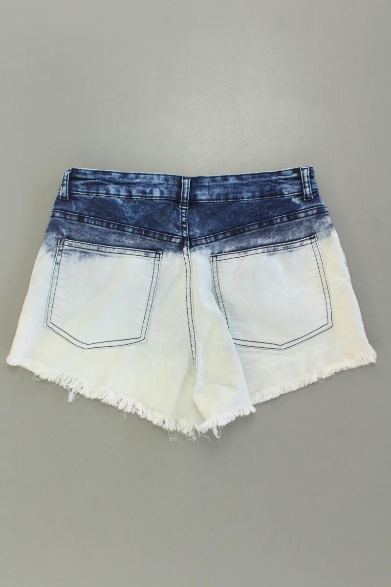H&M Shorts Gr. 40 mit Batikmuster blau aus Baumwolle