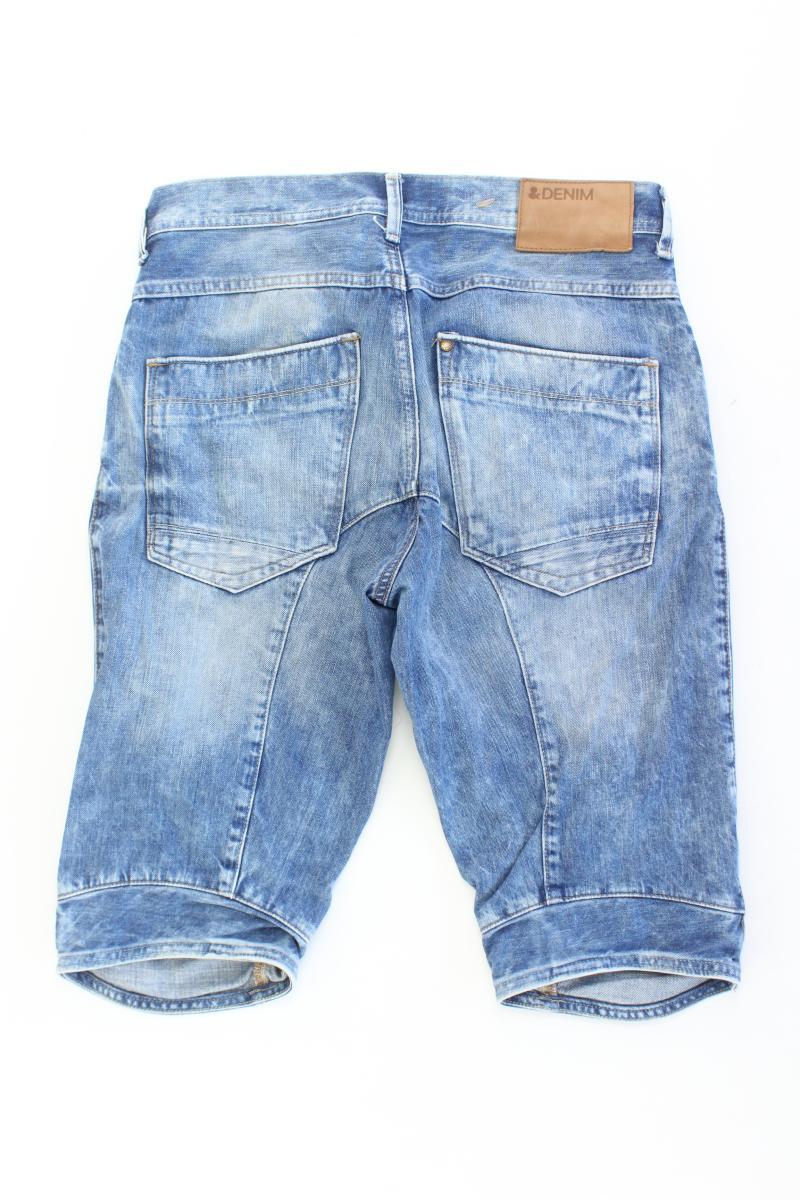 H&M Jeansshorts für Herren Gr. W32 blau aus Baumwolle