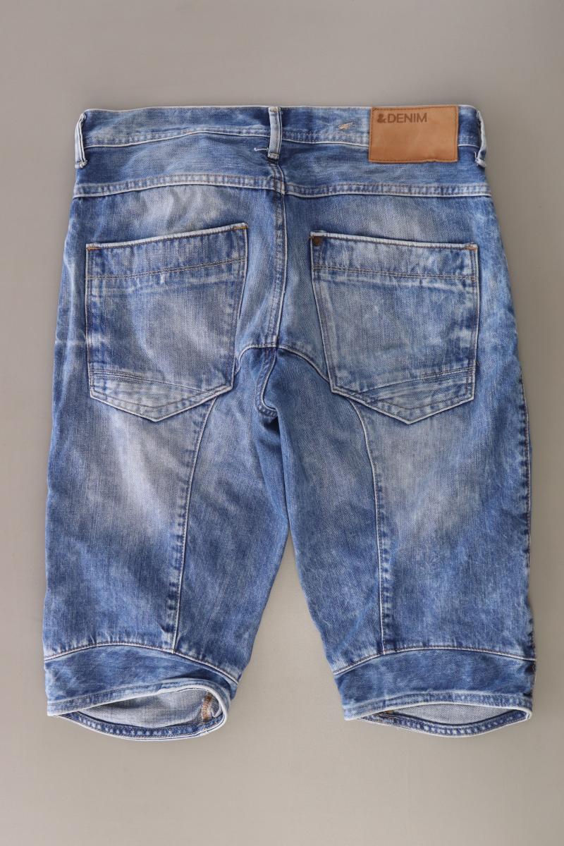 H&M Jeansshorts für Herren Gr. W32 blau aus Baumwolle