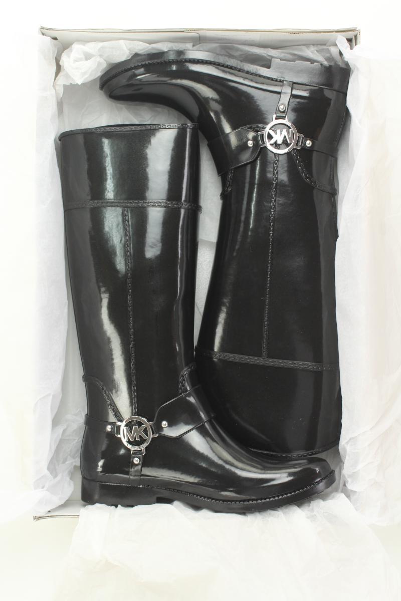 Michael Kors Fulton Harness Rainboot Stiefel Gr. 40,5 neu mit Etikett schwarz