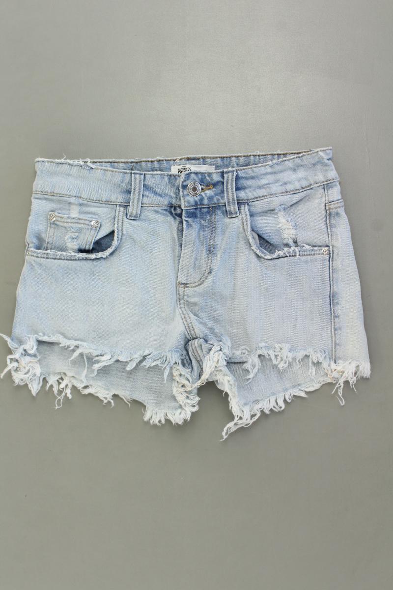 Zara Jeansshorts Gr. 34 blau aus Baumwolle