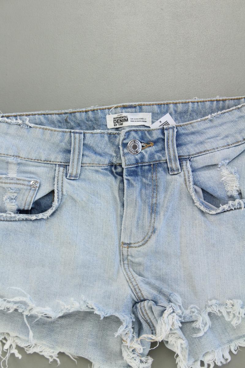 Zara Jeansshorts Gr. 34 blau aus Baumwolle