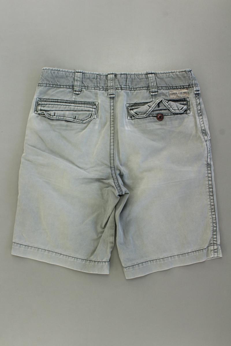 Cordon Jeansshorts für Herren Gr. W32 grau aus Baumwolle