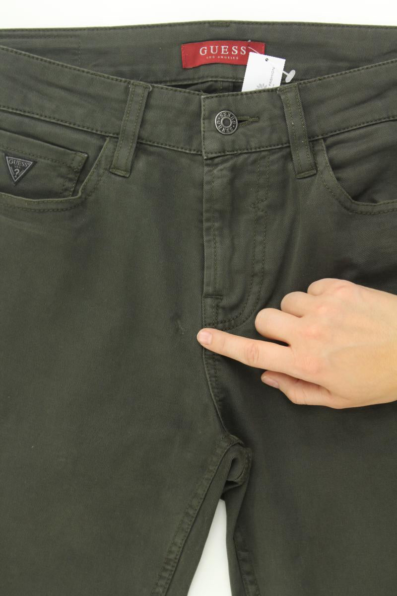 Guess Skinny Jeans für Herren Gr. W29 olivgrün aus Baumwolle