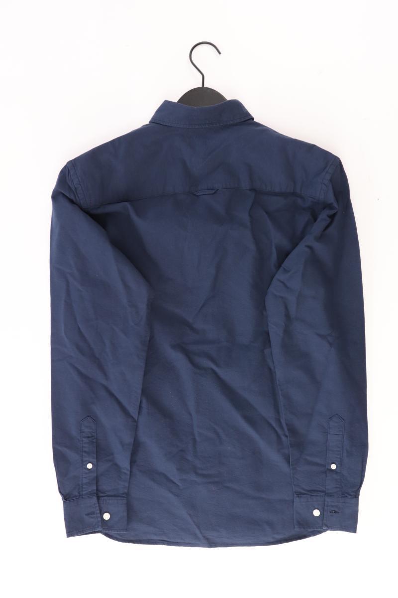 Jack & Jones Langarmhemd für Herren Gr. S neuwertig blau aus Baumwolle