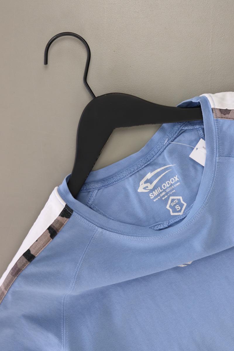 Smilodox T-Shirt für Herren Gr. S Kurzarm blau aus Baumwolle