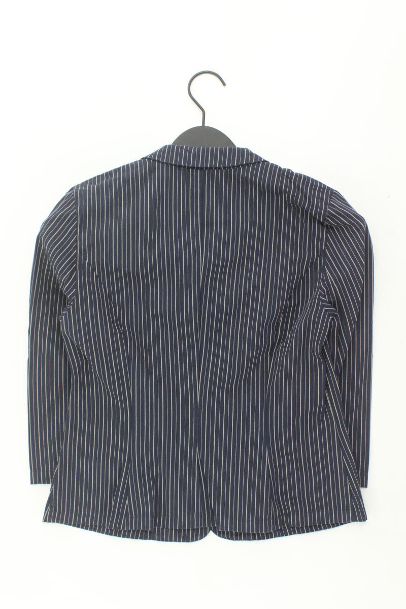Warehouse Regular Blazer Gr. 36 gestreift blau aus Baumwolle