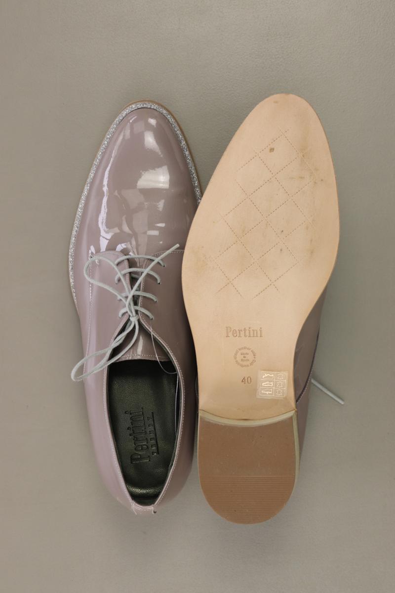 Pertini Schuhe Gr. 40 neuwertig grau aus Leder