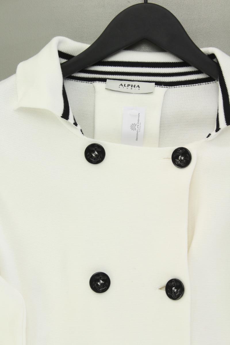 Alpha Studio Regular Jacke Gr. 40 neuwertig creme aus Baumwolle