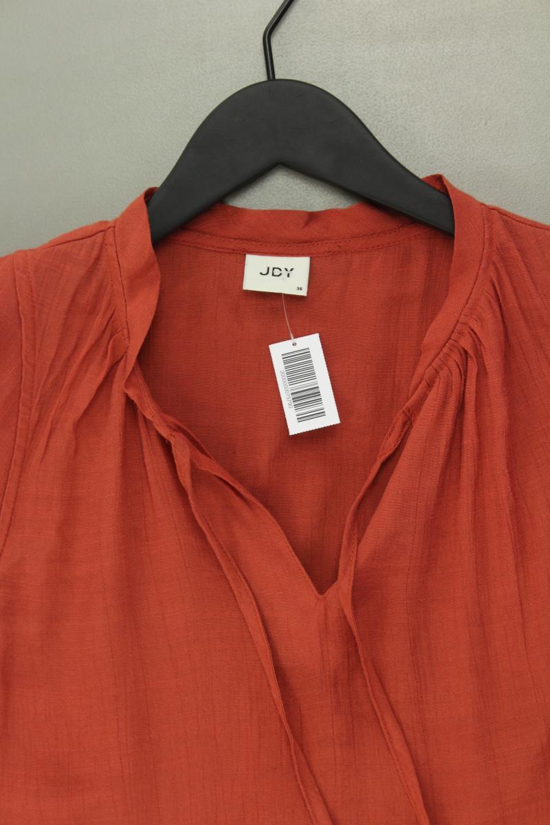 Jacqueline de Yong Ärmellose Bluse Gr. 36 orange aus Viskose