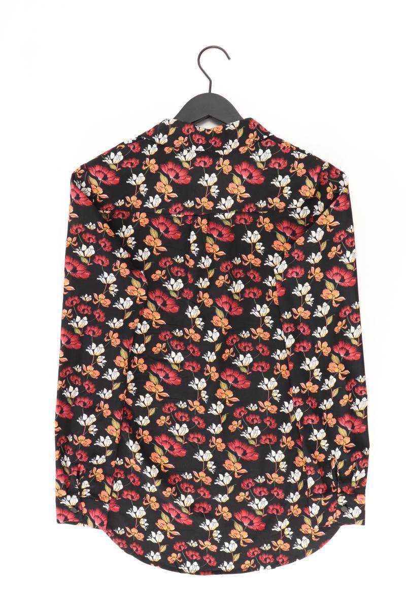 LOFTY MANNER Langarmbluse Gr. S mit Blumenmuster schwarz aus Polyester