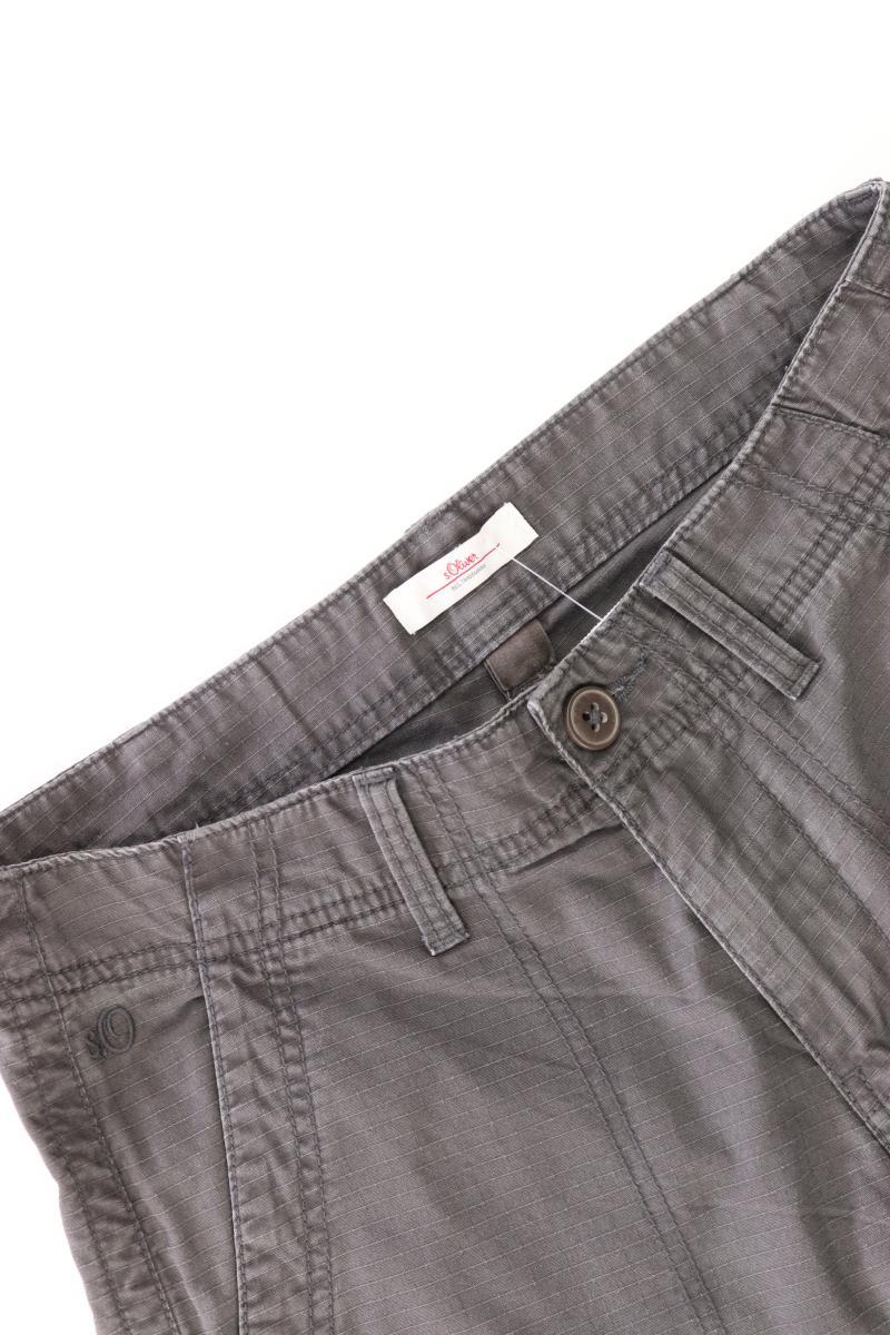 s.Oliver Shorts für Herren Gr. W29 grau aus Baumwolle