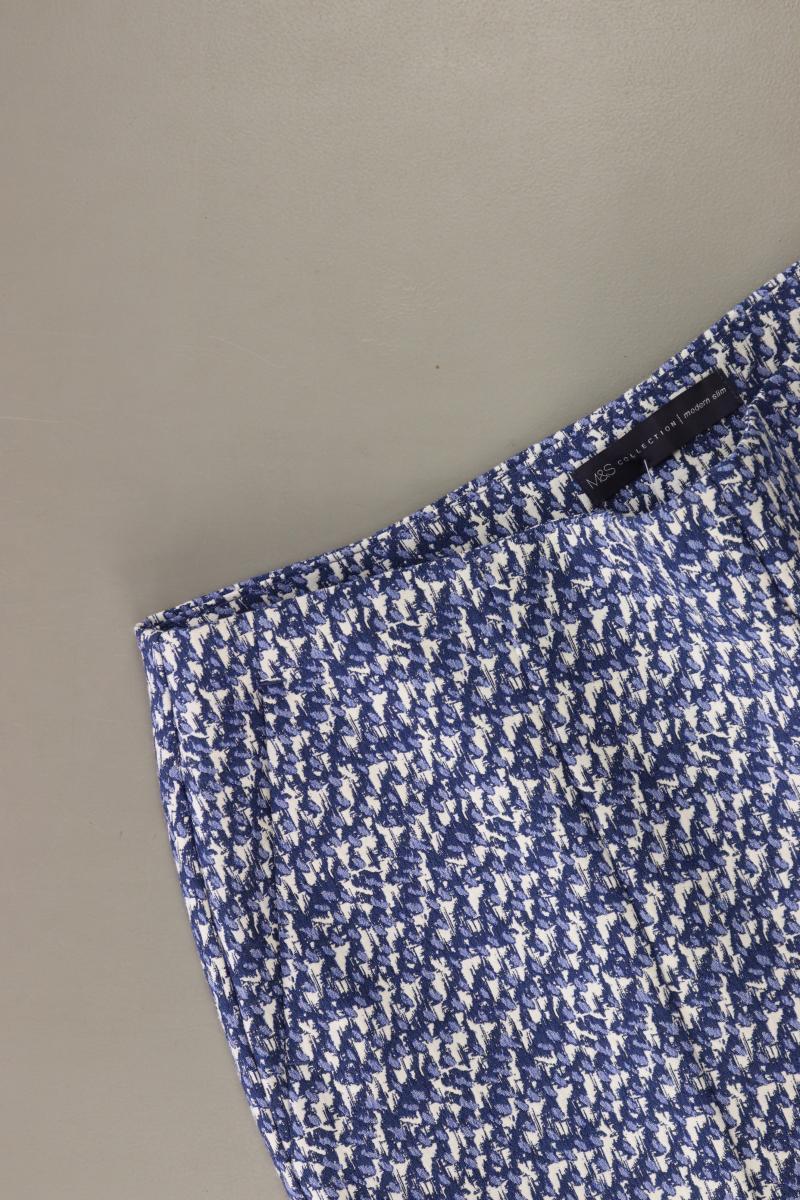 M&S Stoffhose Gr. 42 blau aus Polyester