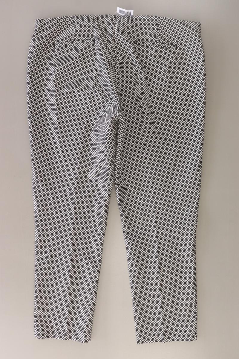 Opus Stoffhose Modell Eriko Gr. 44 geometrisches Muster grau aus Polyester