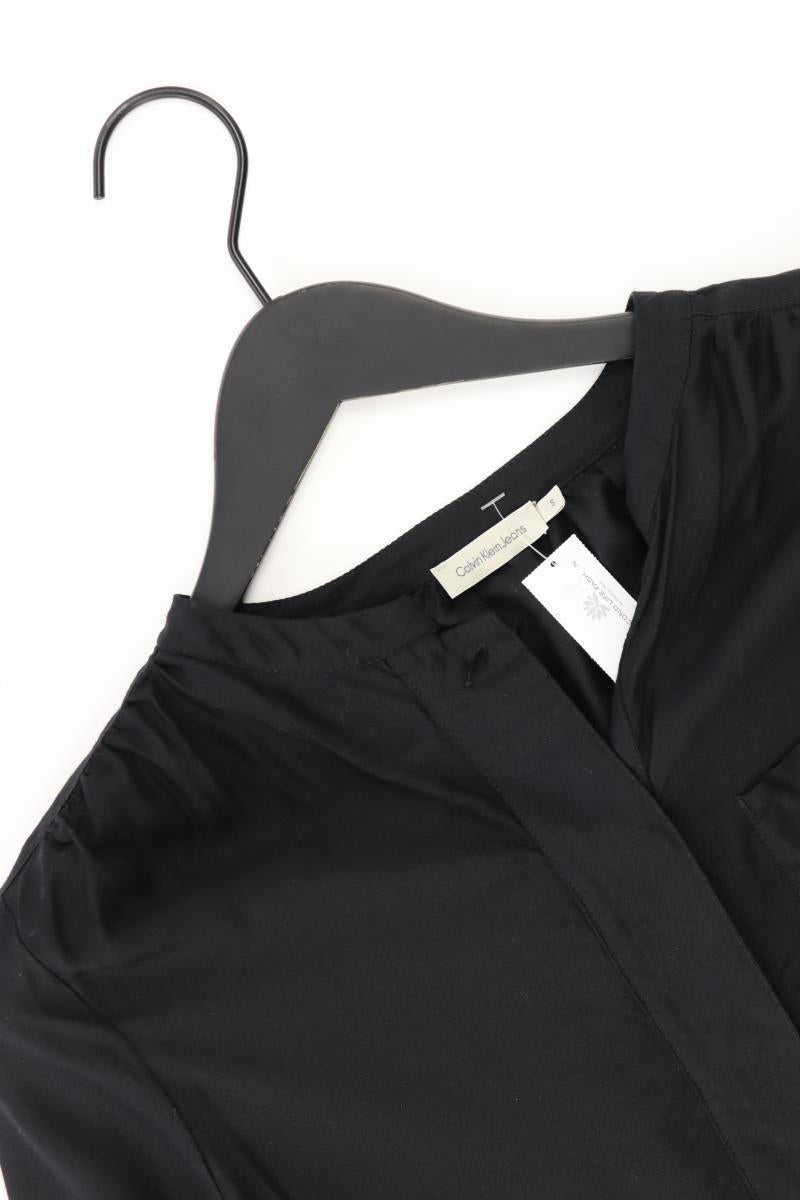 Calvin Klein Langarmbluse Gr. S schwarz aus Viskose