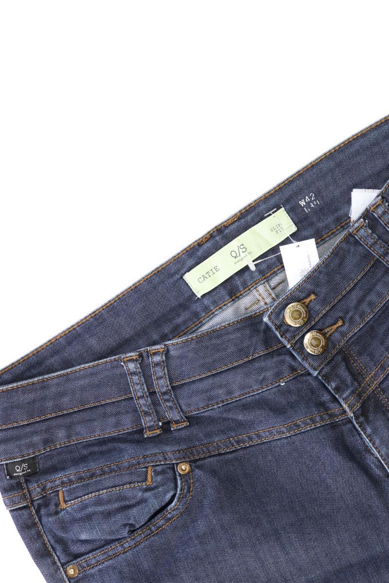 QS by s.Oliver Straight Jeans Gr. 42/L32 Modell Catie blau aus Baumwolle