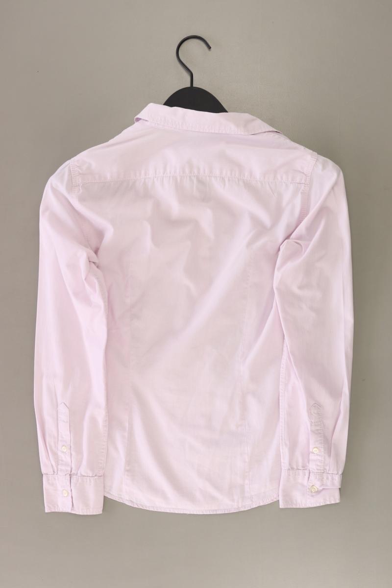 Benetton Langarmbluse Gr. S gestreift rosa aus Viskose