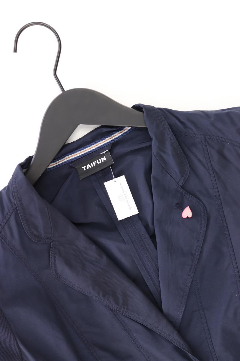 Taifun Slim Blazer Gr. 38 blau aus Baumwolle