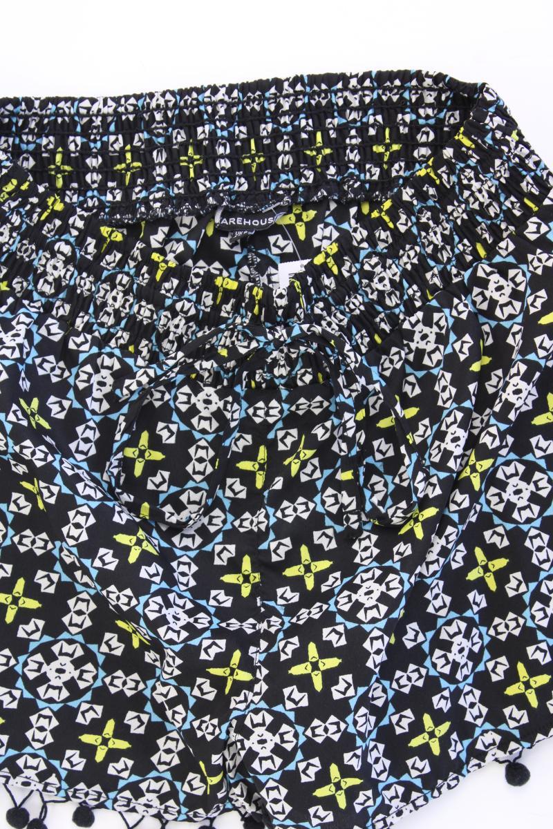 Warehouse Shorts Gr. 34 geometrisches Muster schwarz aus Polyester