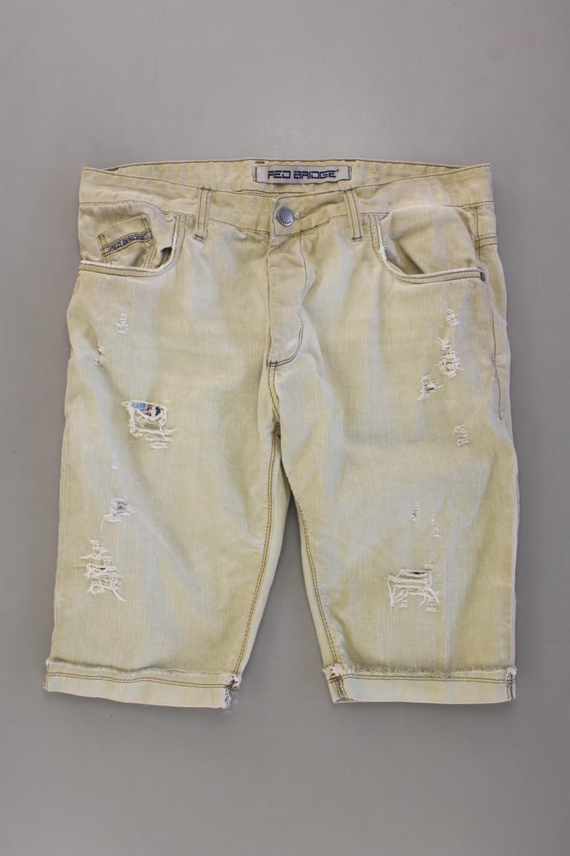 Red Bridge Shorts für Herren Gr. W34 creme aus Baumwolle