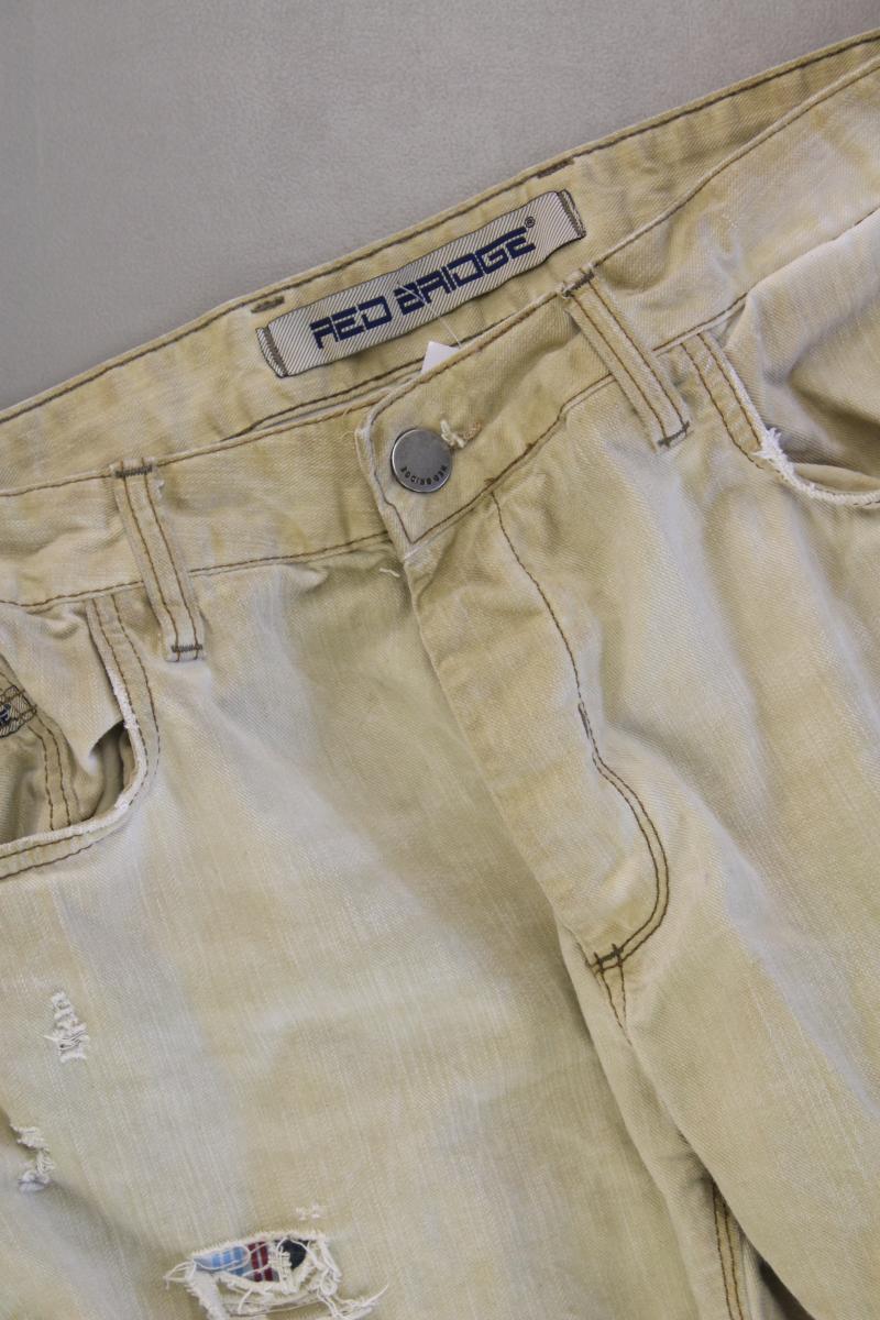 Red Bridge Shorts für Herren Gr. W34 creme aus Baumwolle