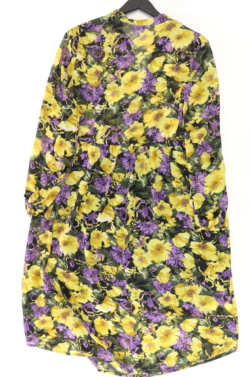 Loavies Langarmkleid Gr. XS mit Blumenmuster mehrfarbig aus Polyester