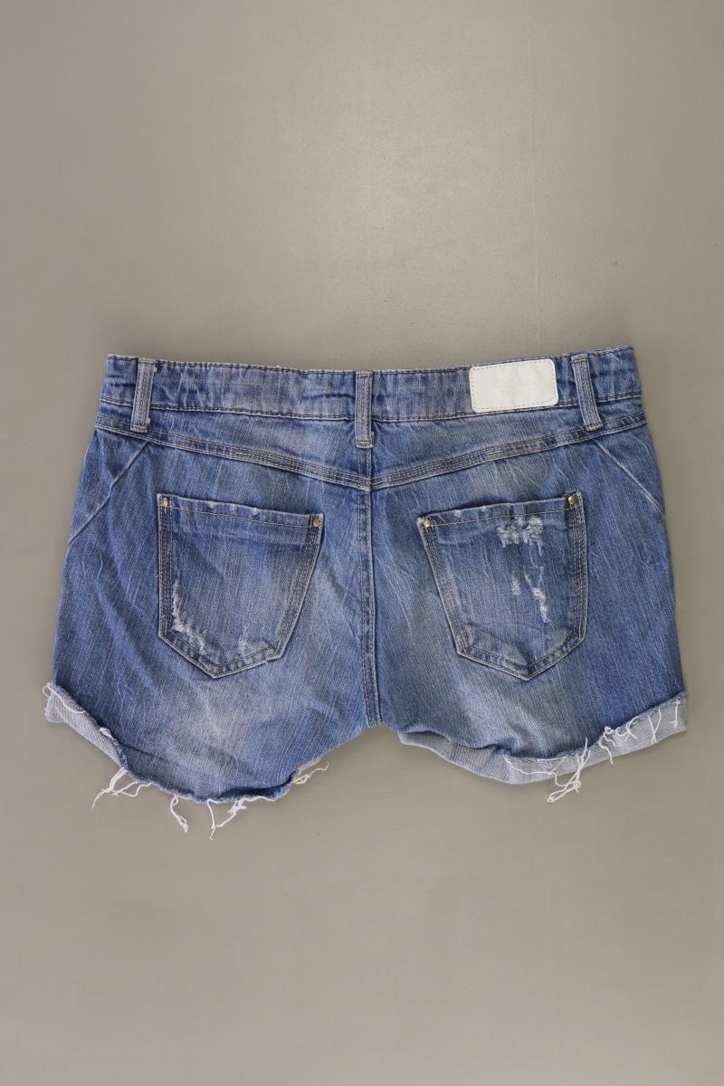 Stradivarius Jeansshorts Gr. 38 blau aus Baumwolle
