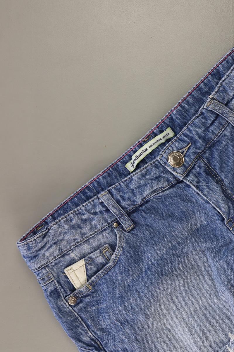 Stradivarius Jeansshorts Gr. 38 blau aus Baumwolle