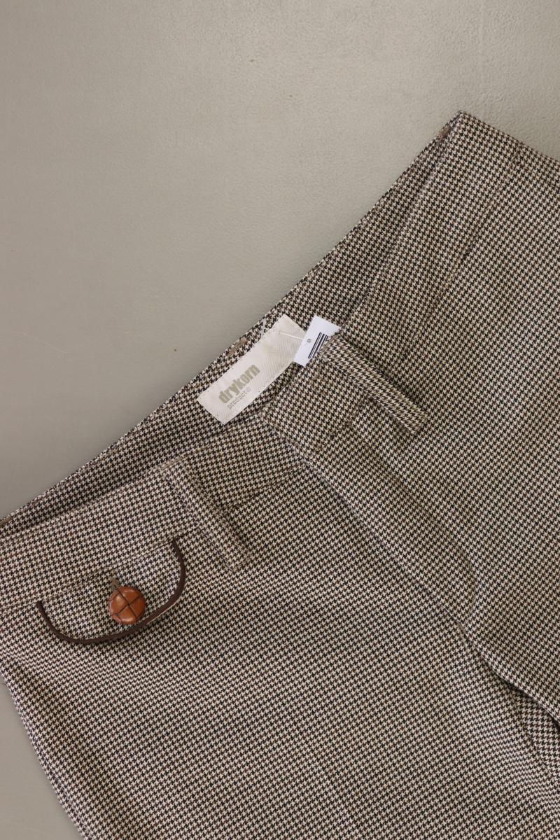 Drykorn Stoffhose Gr. 34 hahnentritt braun aus Wolle
