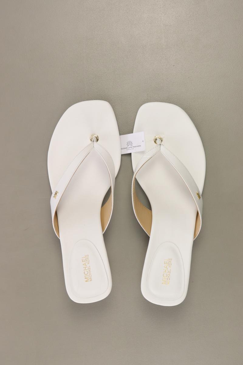 Michael Kors Sandalen Gr. 41 neuwertig weiß aus Leder
