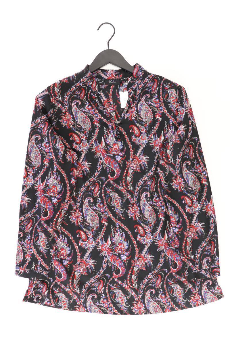 Paola Langarmbluse Gr. 44 mit Paisleymuster schwarz aus Polyester