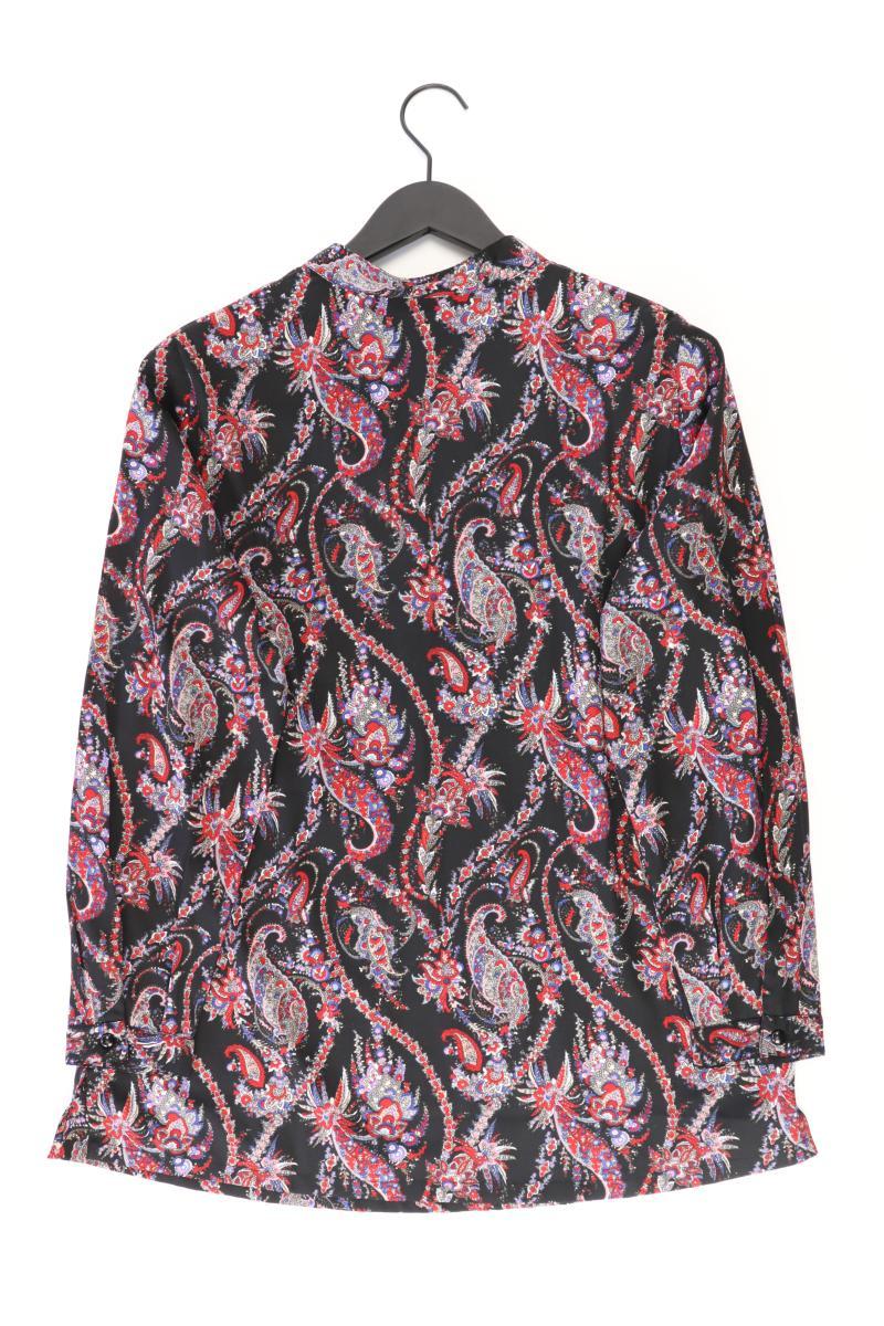 Paola Langarmbluse Gr. 44 mit Paisleymuster schwarz aus Polyester