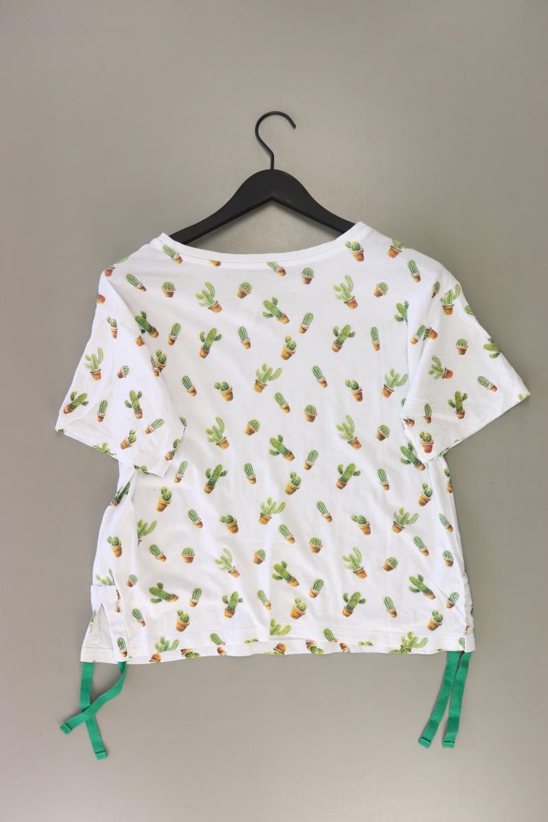edc by Esprit Printshirt Gr. M Kurzarm weiß aus Baumwolle