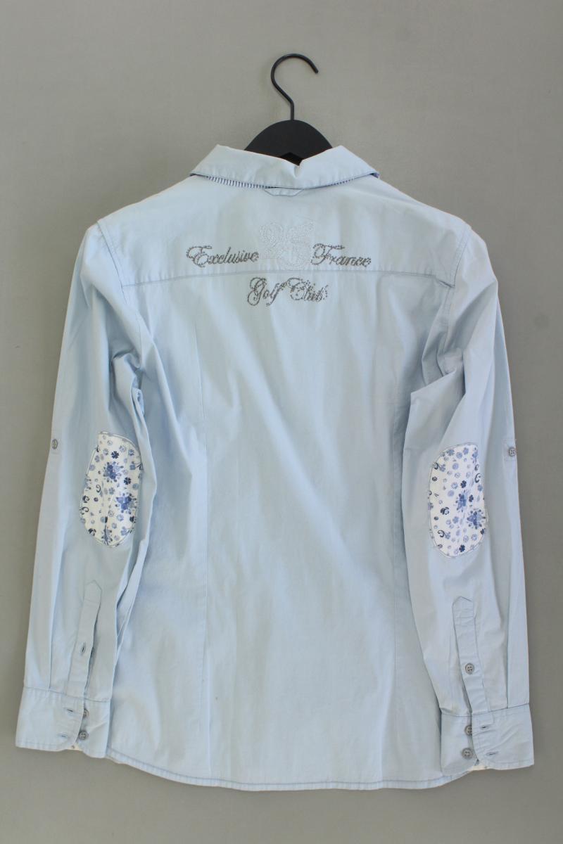 BC Best Connections Langarmbluse Gr. 46 blau aus Baumwolle