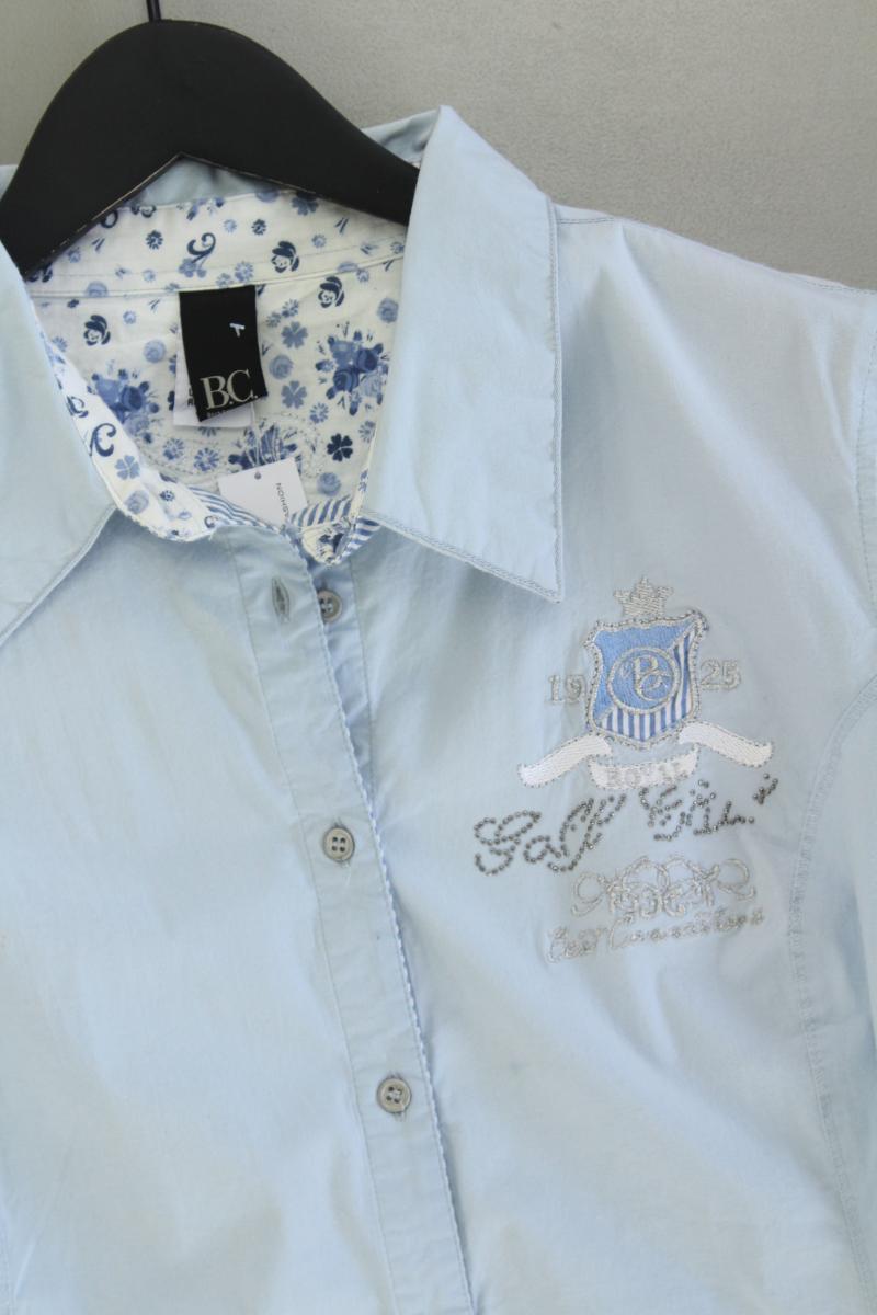 BC Best Connections Langarmbluse Gr. 46 blau aus Baumwolle