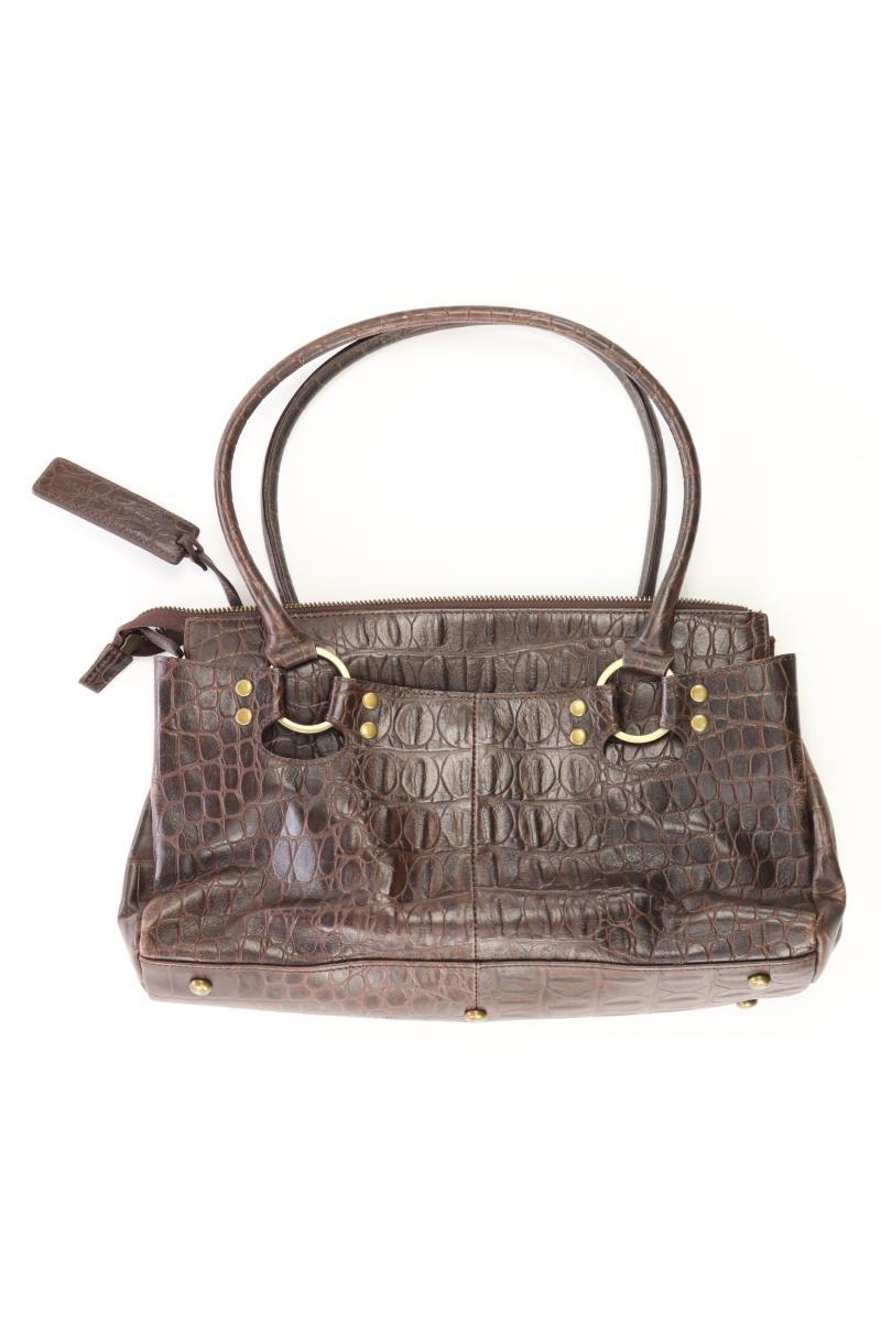 Zanon & Zago Schultertasche braun aus Leder