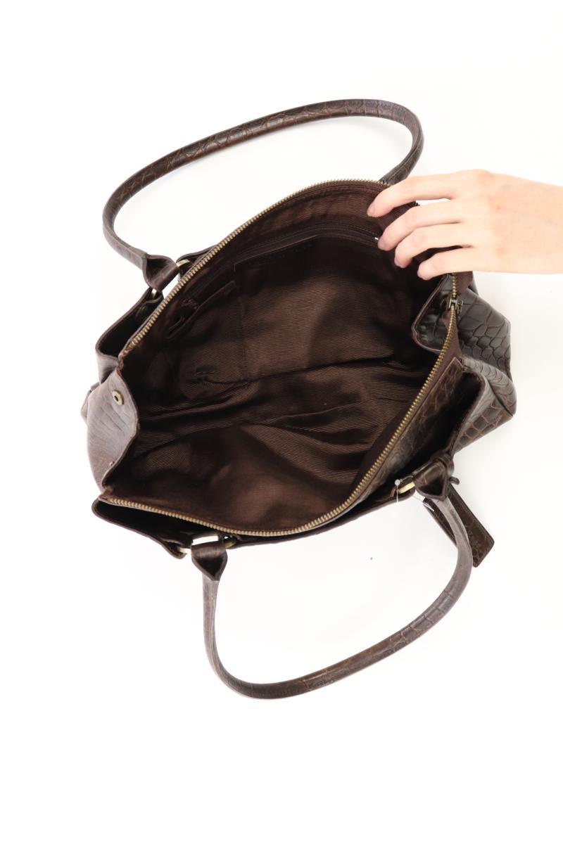 Zanon & Zago Schultertasche braun aus Leder