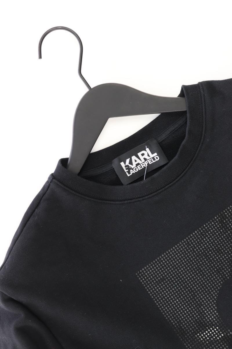 Karl Lagerfeld Feinstrickpullover für Herren Gr. XS schwarz aus Baumwolle