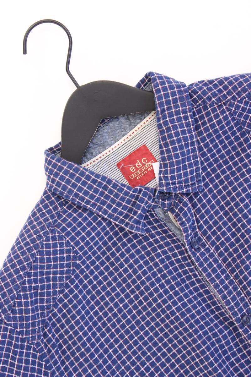 edc by Esprit Kurzarmhemd für Herren Gr. L blau aus Baumwolle
