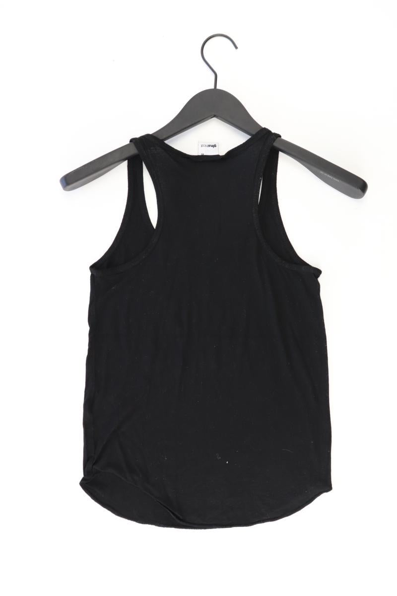 Gina Tricot Top Gr. XS schwarz aus Viskose